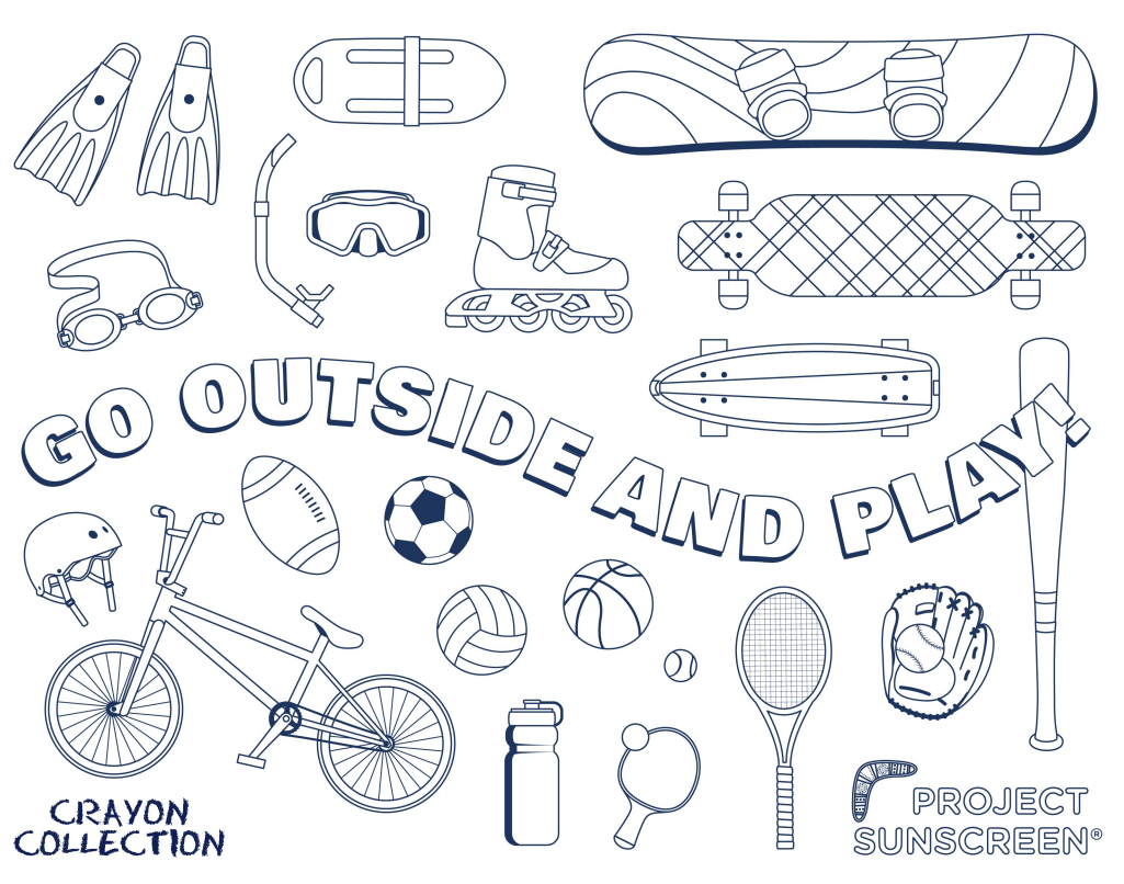 Coloring pages for kids â project sunscreen