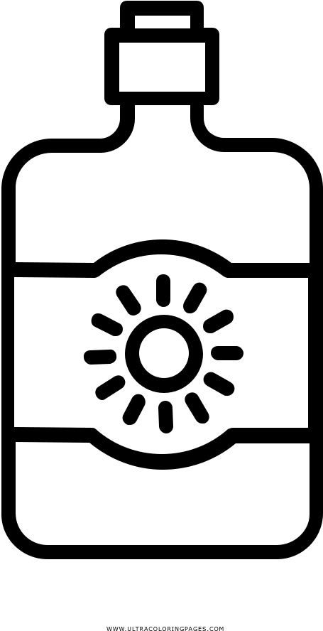 Sunblock coloring page