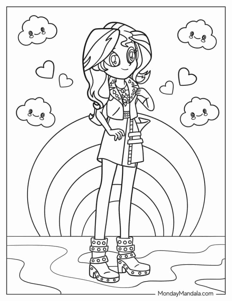 My little pony coloring pages free pdf printables