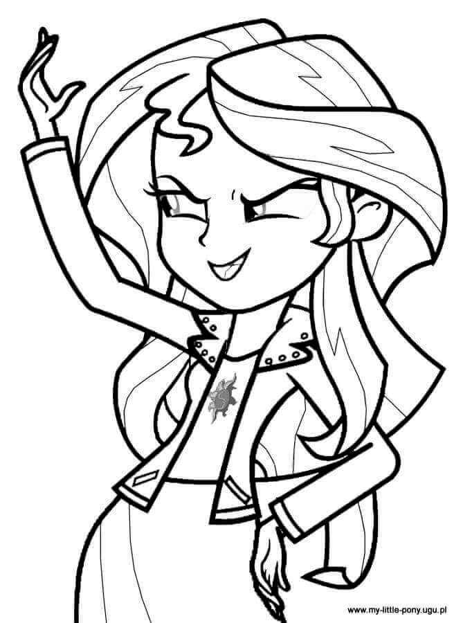 Sunset shimmer from my little pony equtria girls coloring page my little pony coloring cartoon coloring pag unicorn coloring pag