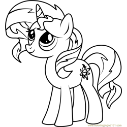 Sunset coloring pages for kids