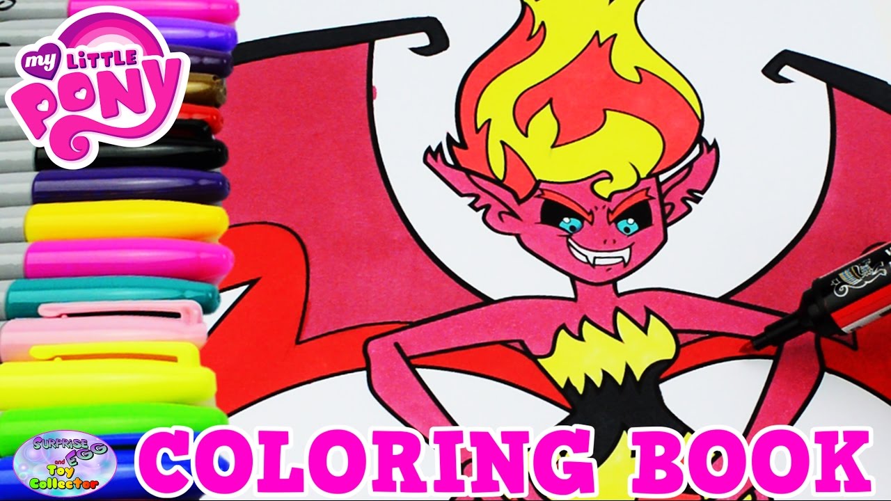 My little pony coloring book evil sunset shimmer equestria girls surprise egg and toy collector setc