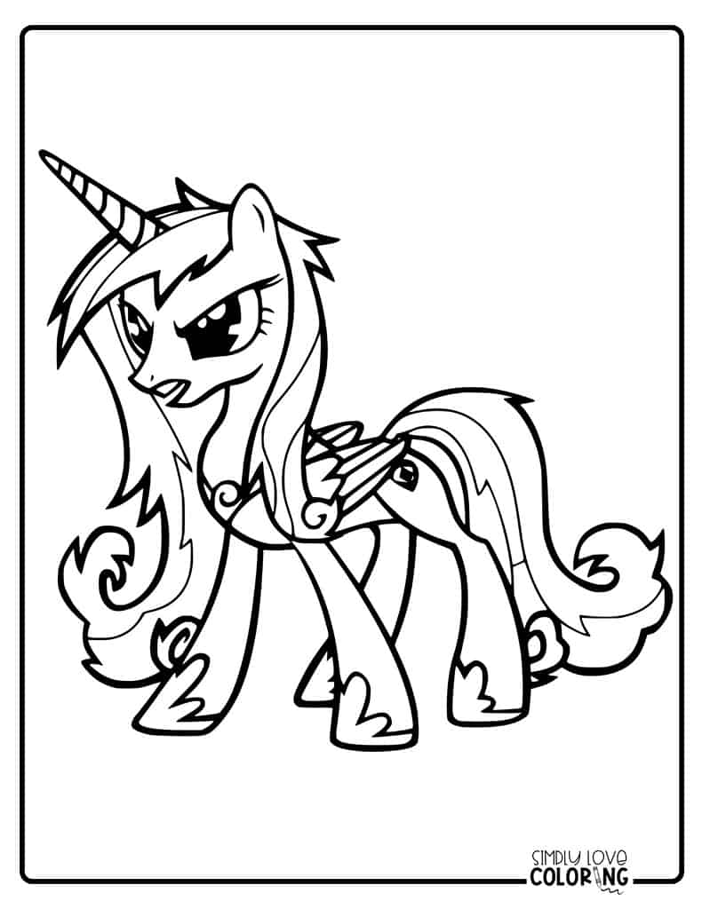 My little pony coloring pages free pdf printables