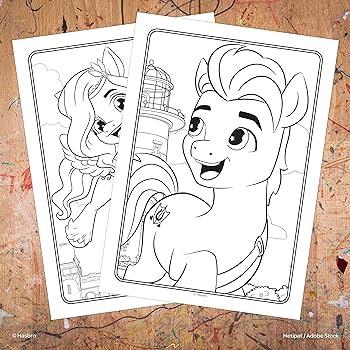 My little pony page color and trace coloring book with tracing sheets and stickers bendon toys games