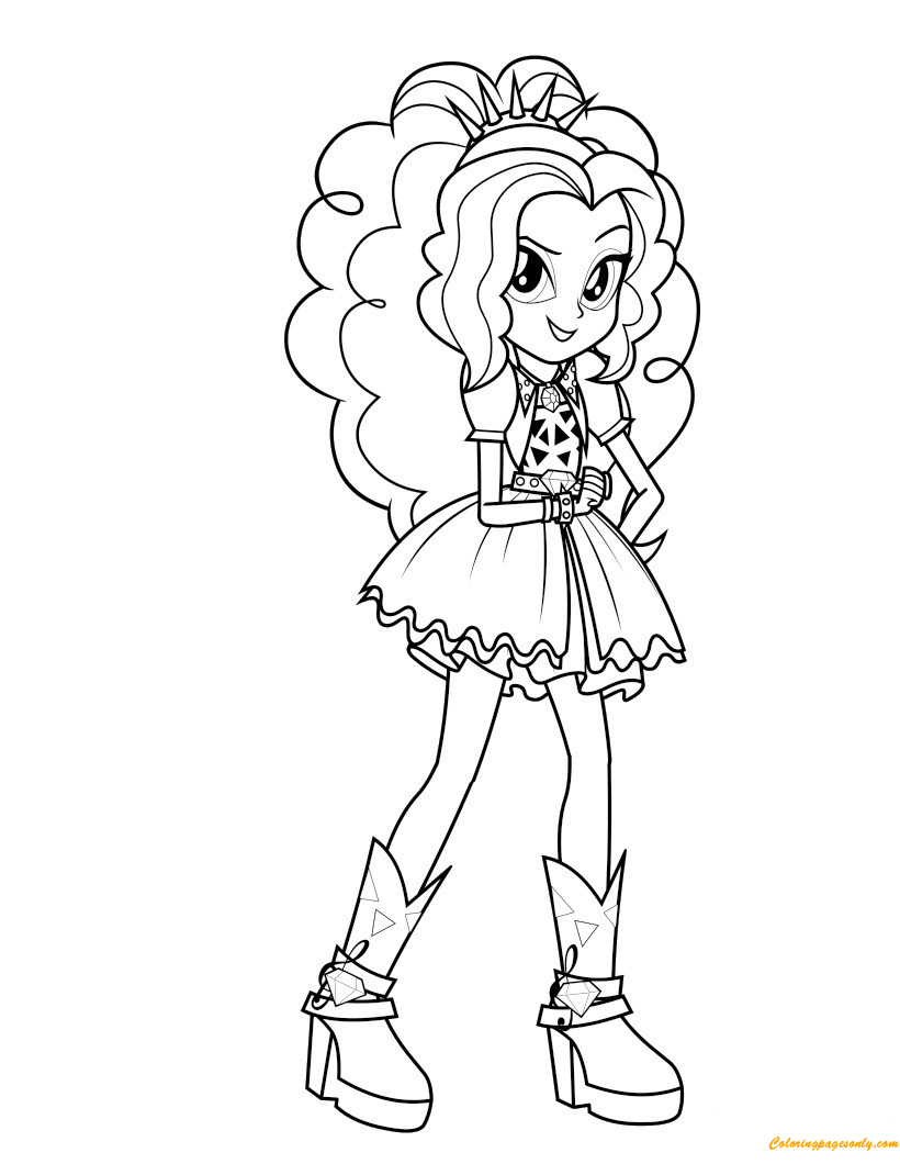 My little pony sunset shimmer character coloring page
