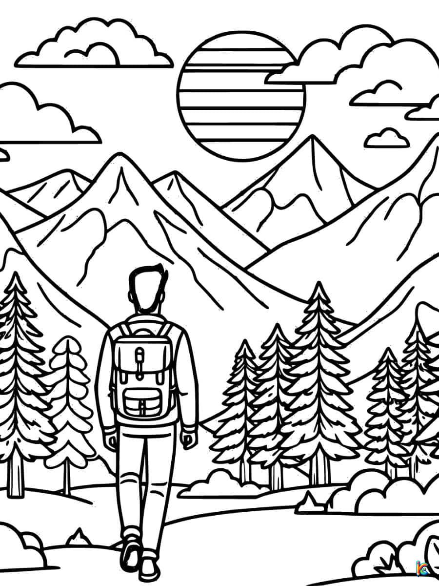 Sunset coloring pages â