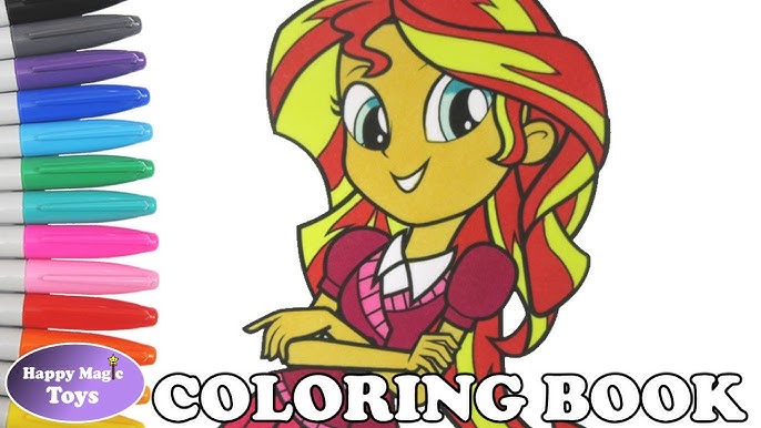 Lp sunset shier coloring book pages y little pony sunset shier coloring pages kids art