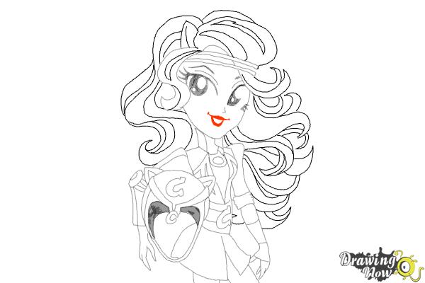 How to draw sunset shimmer from my little pony equestria girls friendship games