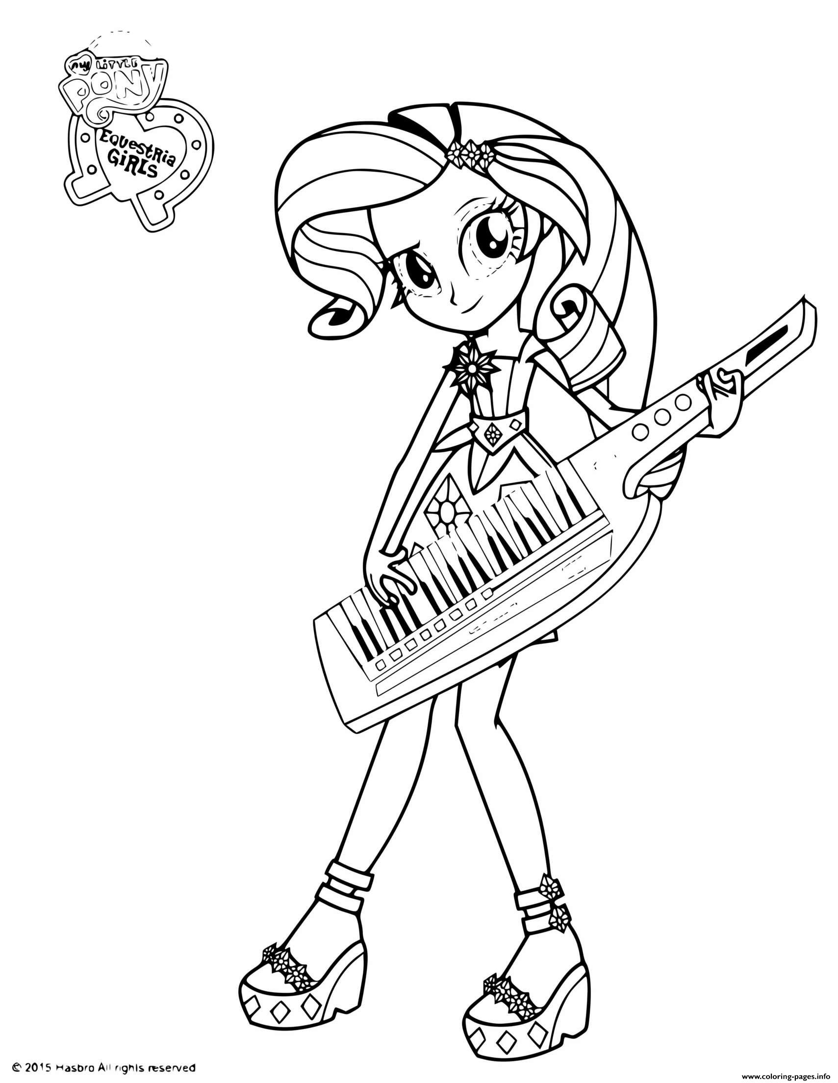My little pony equestria coloring page printable