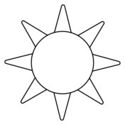 Sunshine coloring pages free printable pictures