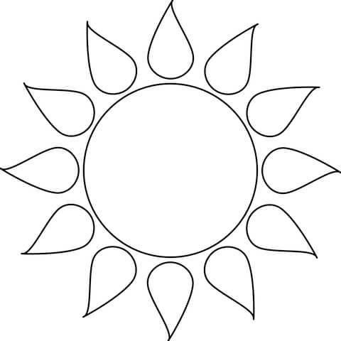 Sun coloring page free printable coloring pages