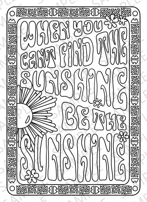 Sunshine coloring page download now