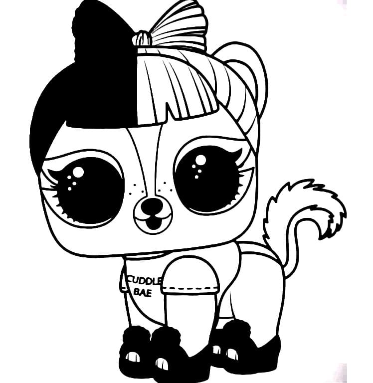 Le skunk bãbã lol surprise pets coloring page