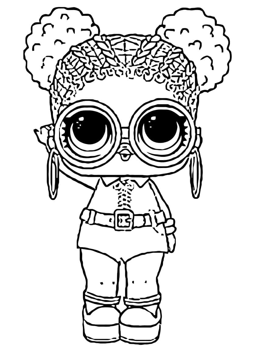 Soul babe lol surprise doll coloring page