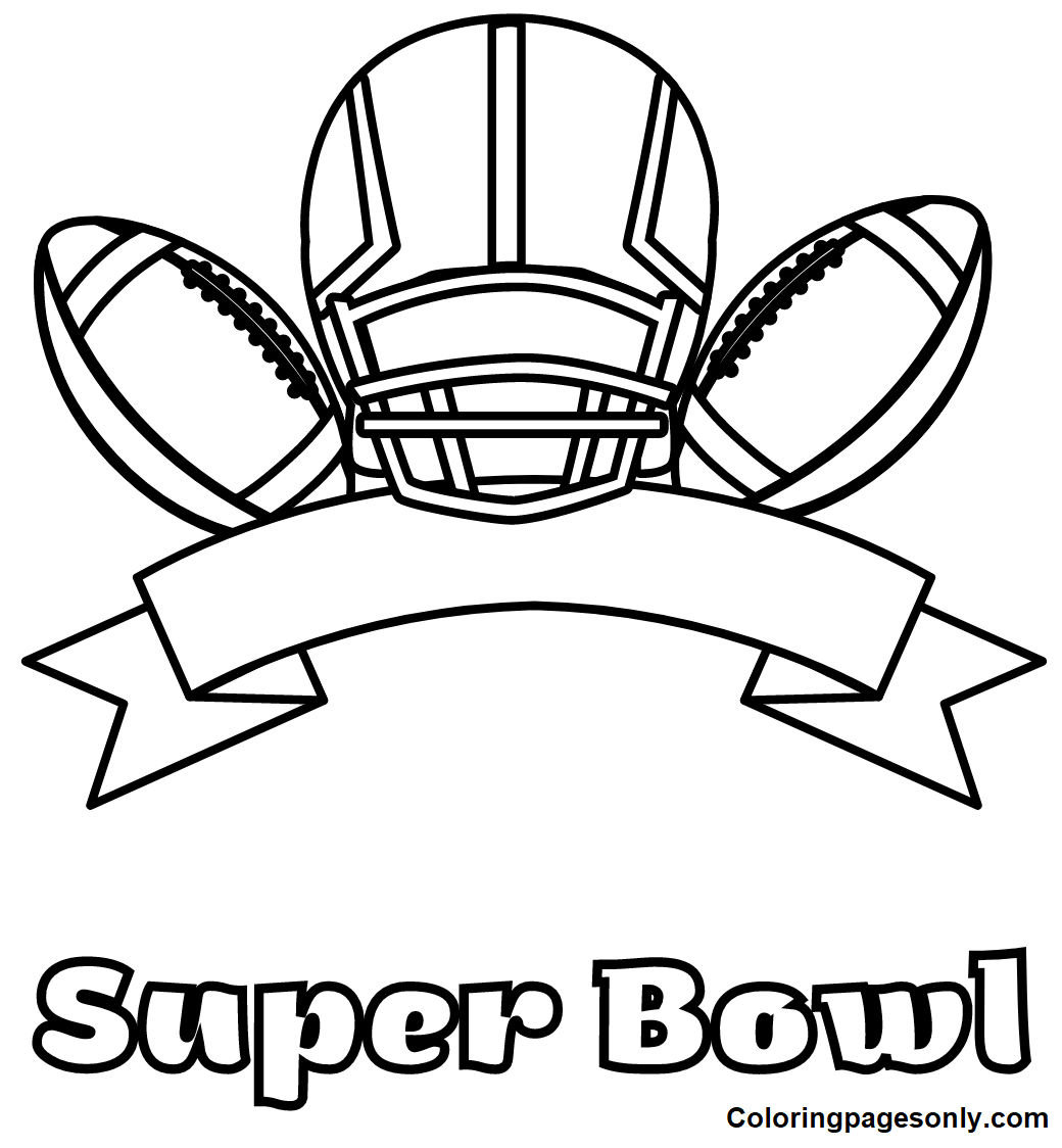 Super bowl coloring pages printable for free download