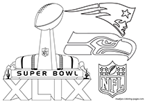 Free printable super bowl xlix coloring pages for children
