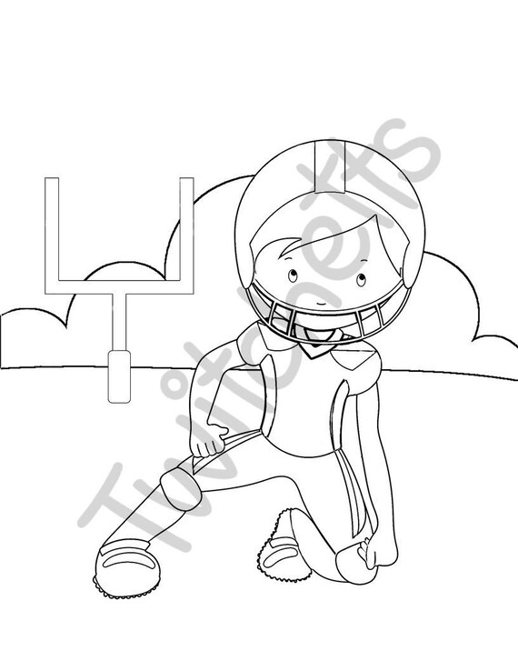 Football coloring book super bowl party football for kids