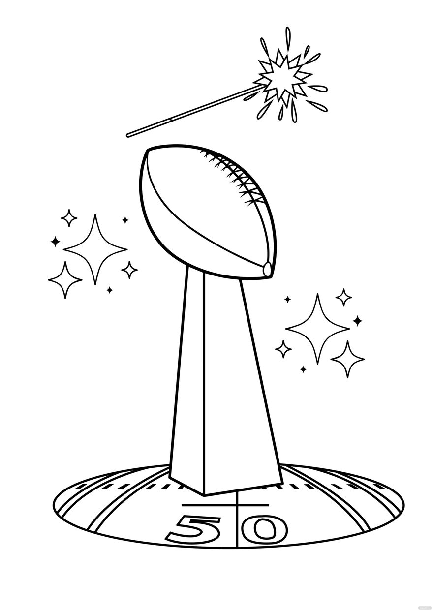 Free happy super bowl drawing