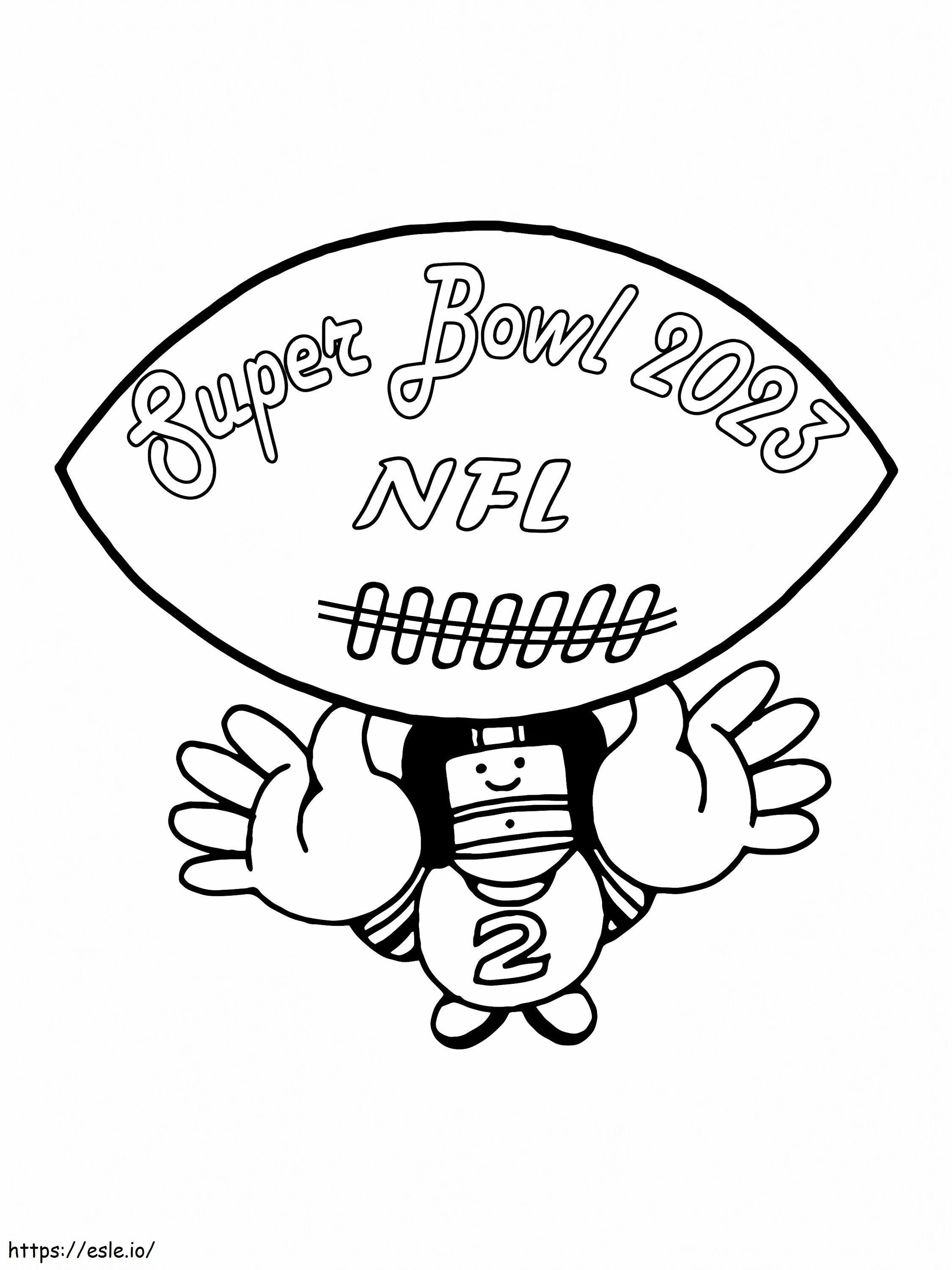 Super bowl nfl coloring page