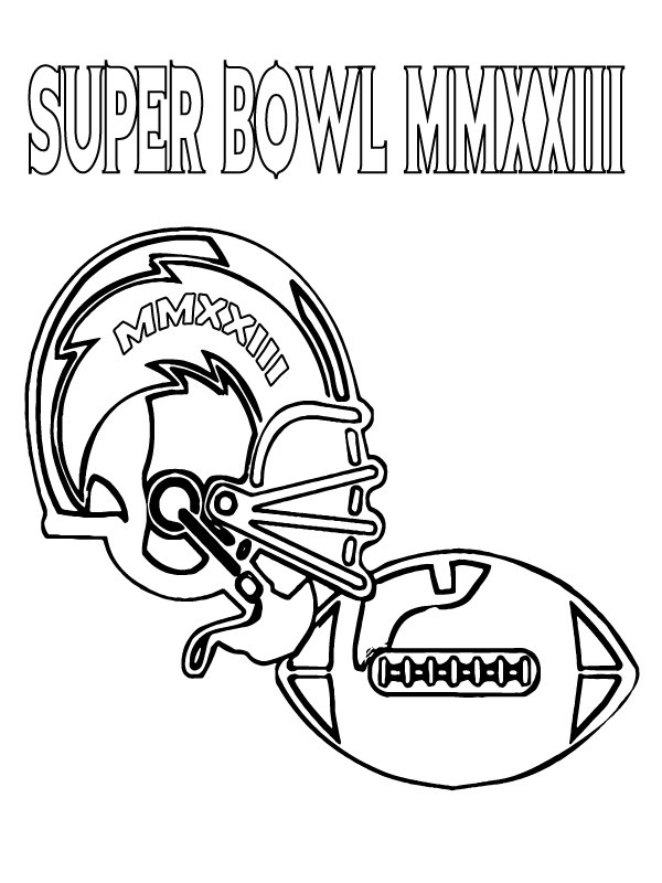 Super bowl malvorlagen