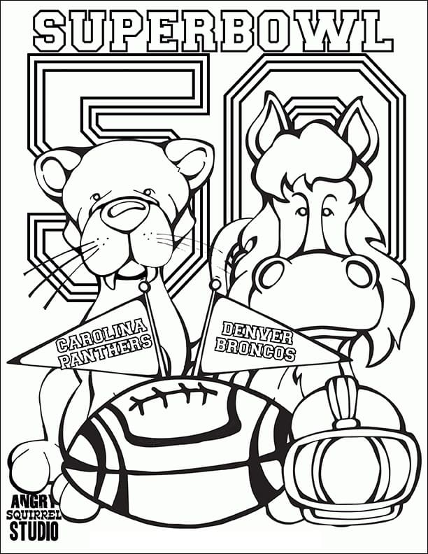 Super bowl coloring pages new pictures free printable