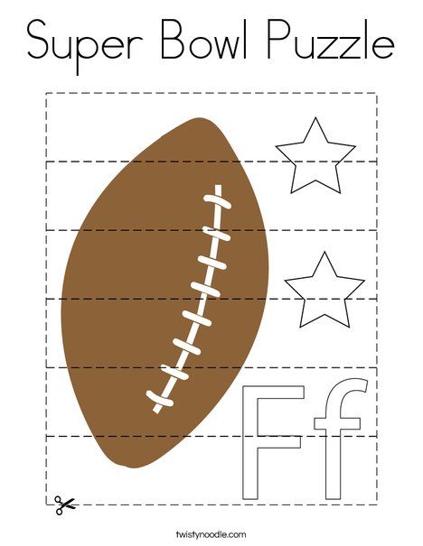 Super bowl puzzle coloring page in coloring pages super bowl bowl