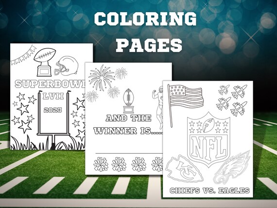 Superbowl activity sheet superbowl kids activity
