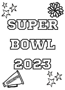 Super bowl coloring pages by flair in fourth grade tpt