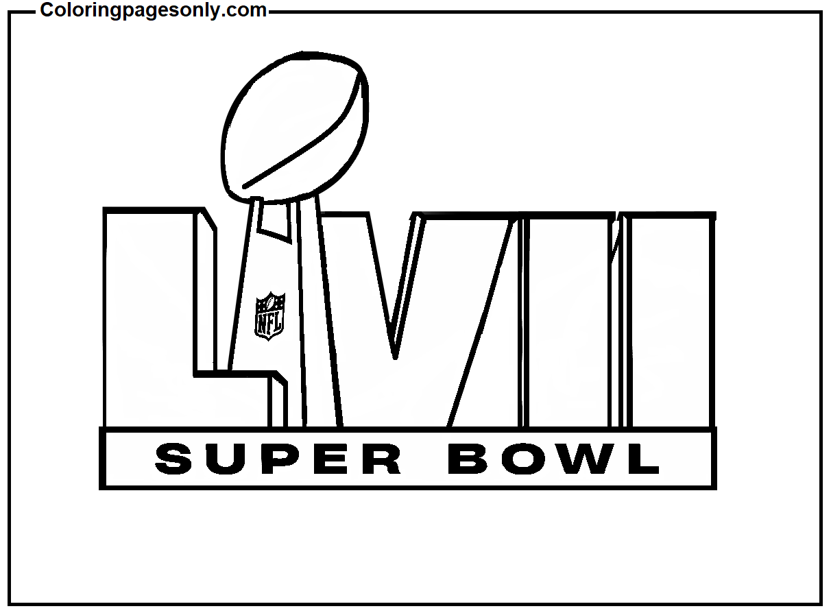 Th super bowl image coloring page