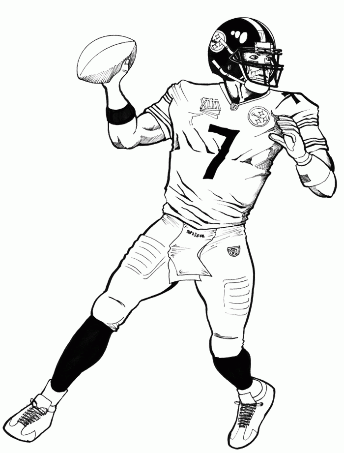 Superbowl coloring pages