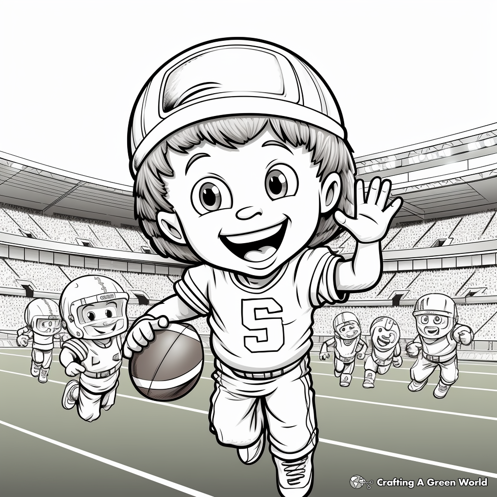 Super bowl coloring pages