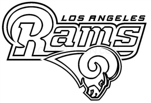 Free printable los angeles rams coloring pages