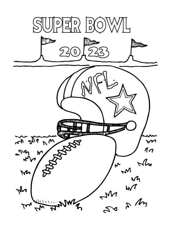 Super bowl malvorlagen