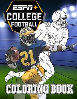 College football coloring book high quality illustrations for football fans gift ideas for kids and adults relaxation paperback cavco aline books