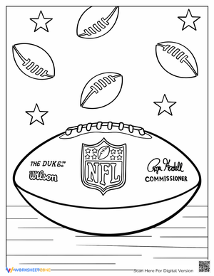 Free printable football coloring pages for kids adults