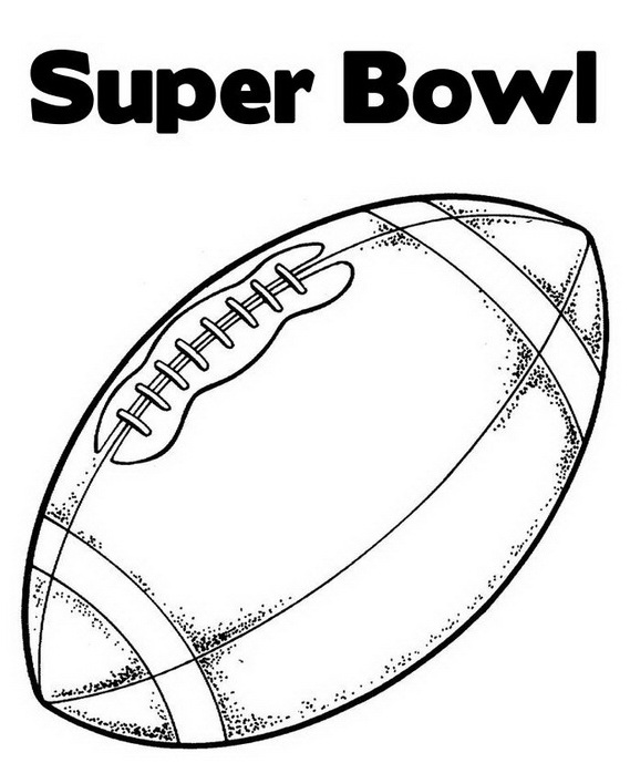 Super bowl sunday coloring pages