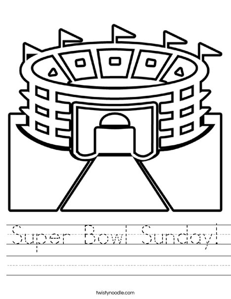 Super bowl sunday worksheet