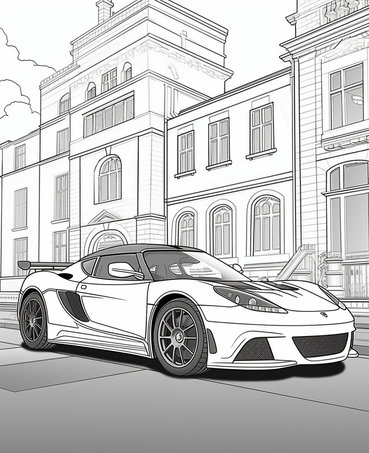 Cars coloring pages in premium quality by coloringbooksart on