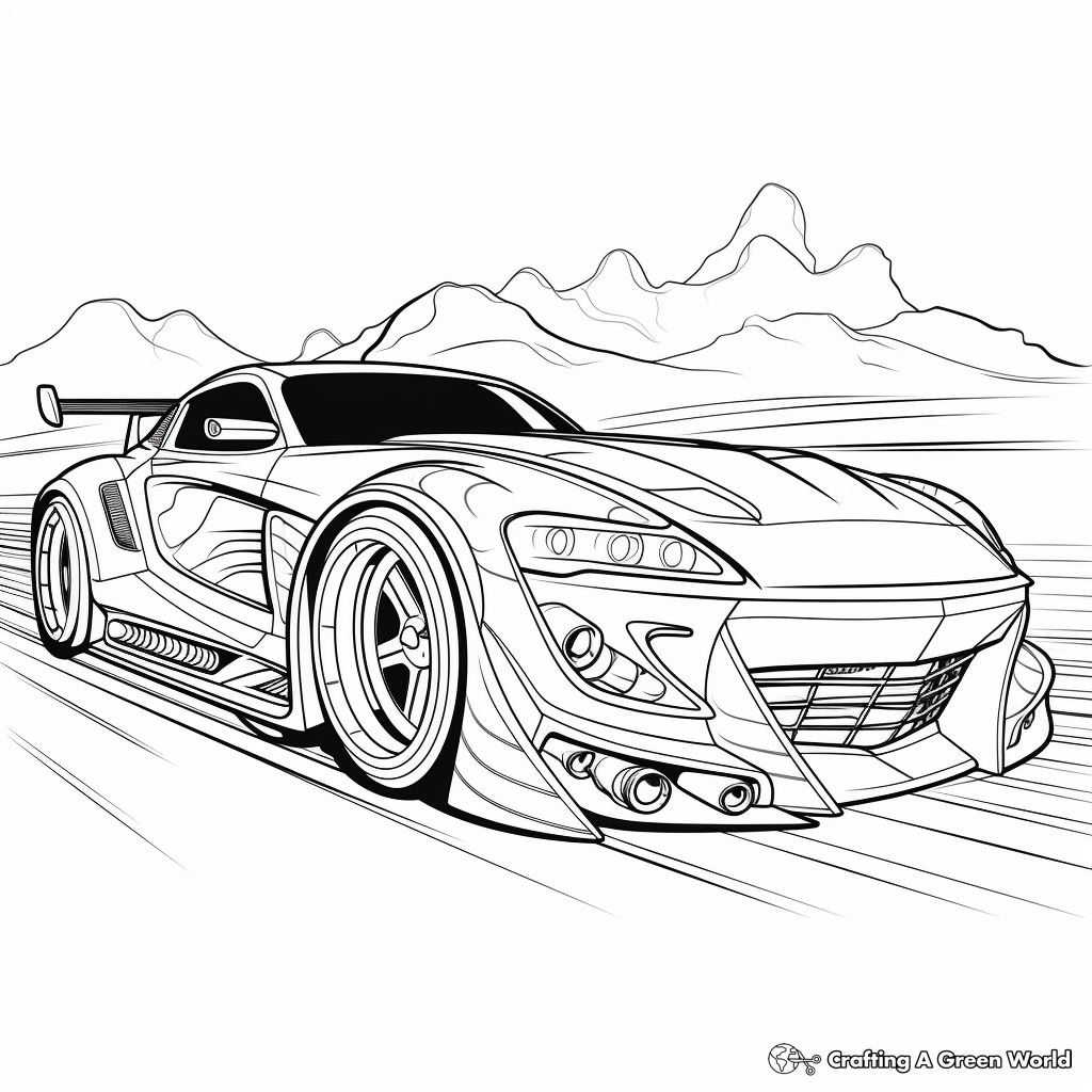 Car for adults coloring pages