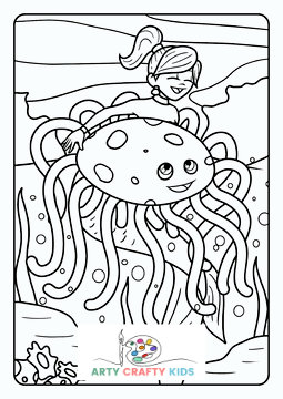 Mermaid coloring pages