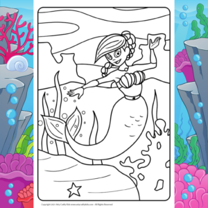 Mermaid coloring pages