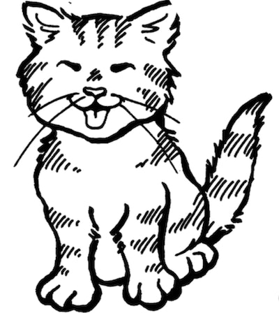 Free cat coloring pages for feline fans