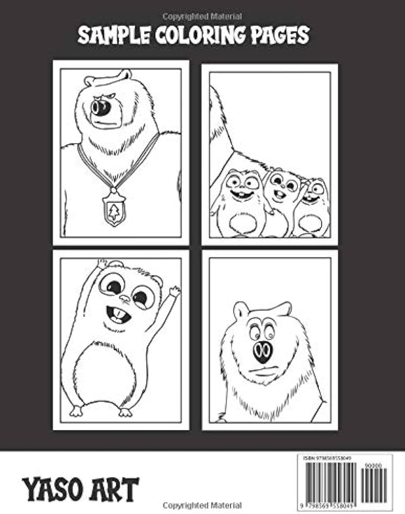 Grizzy and the lemmings coloring book super coloring book for kids and fans â giant great pages with premium quality images by