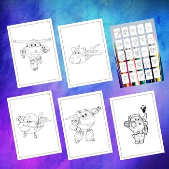Super kids coloring sheets tpt