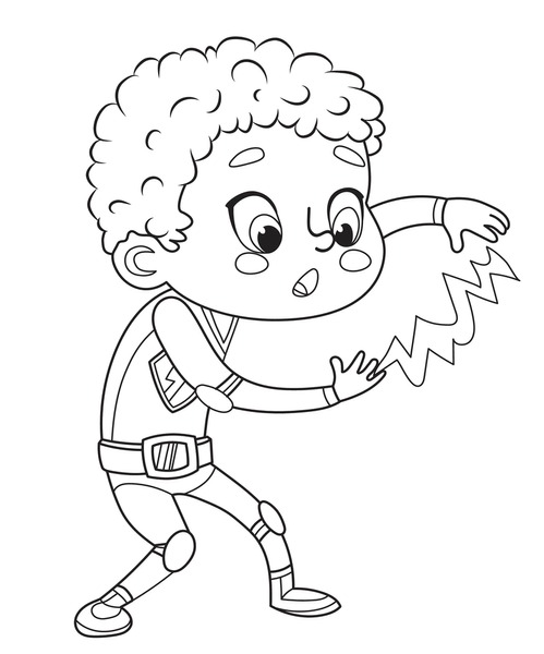 Hundred coloring pages super kid royalty