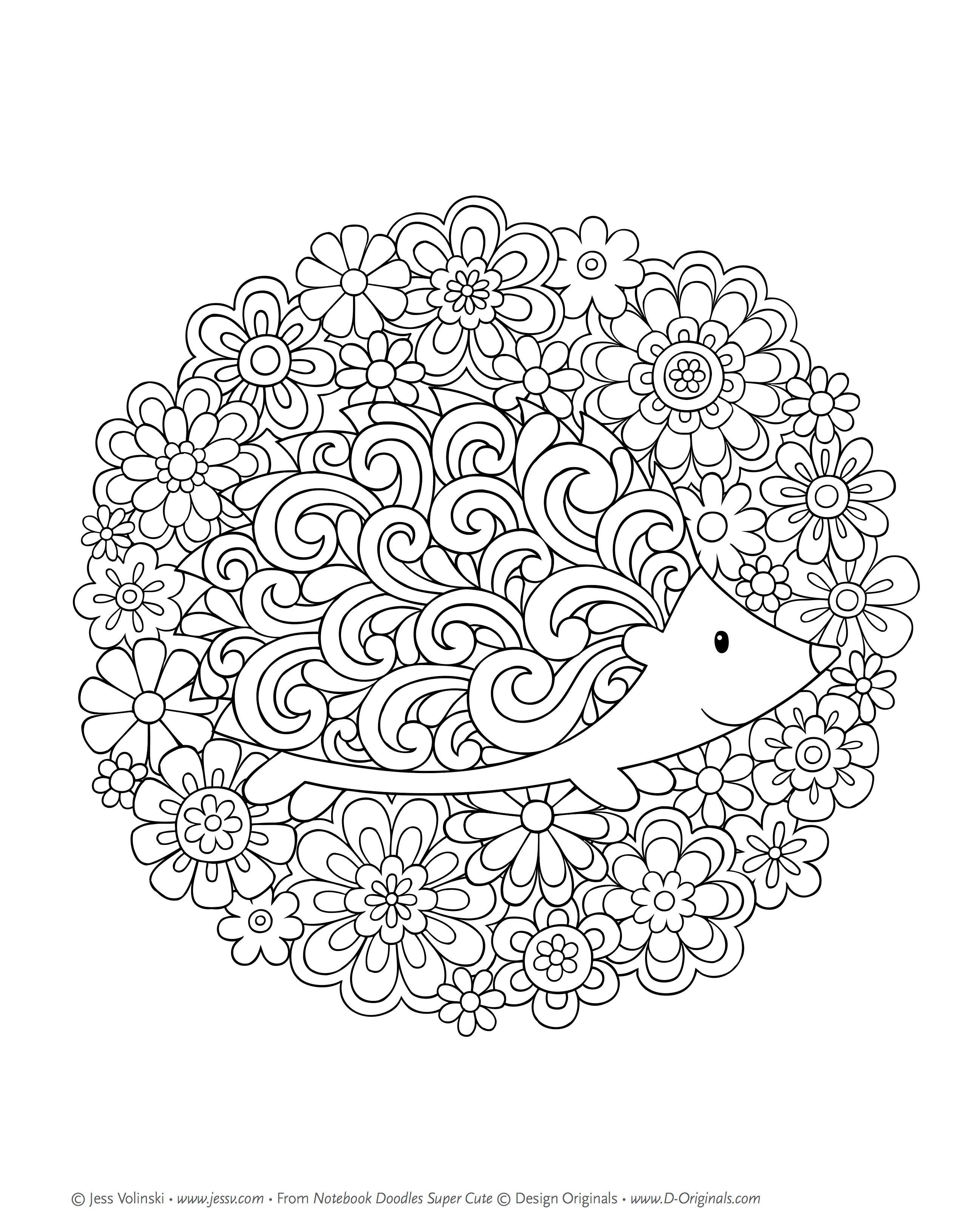 Amazon notebook doodles super cute coloring activity book jess volinski booâ mandala coloring pages cute coloring pages coloring pages