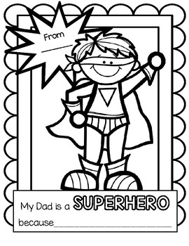 Super hero dads tpt