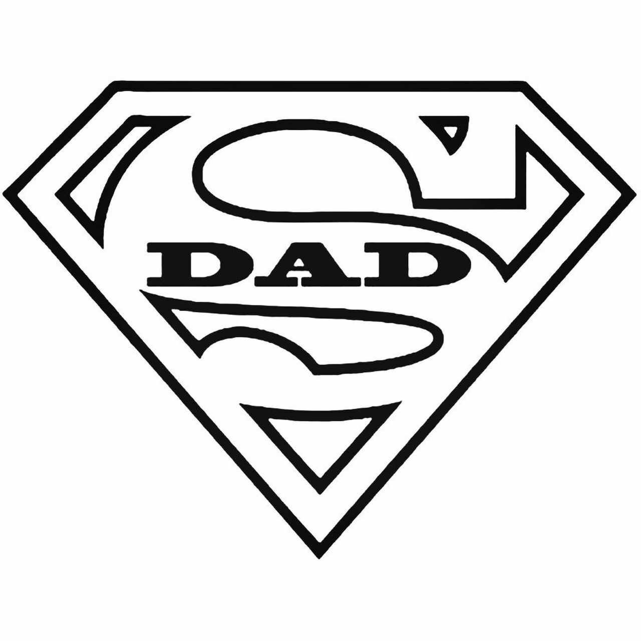 New super dad vinyl decal car window you pick the size color fathers day