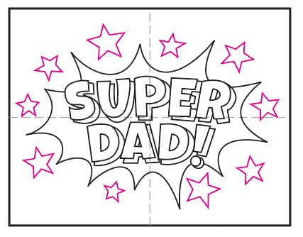 Cute fathers day card idea tutorial fathers day coloring page