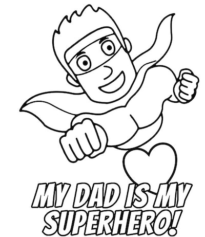 Happy fathers day coloring pages you can print from home
